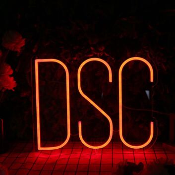 DSC Orange Neon Sign