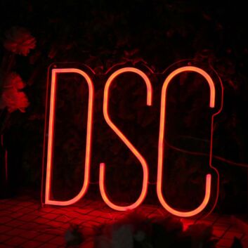 DSC Orange Neon Sign