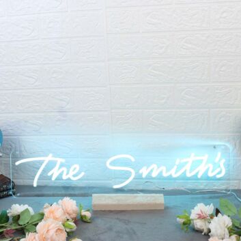 The Smith&#039;s Blue Neon Sign