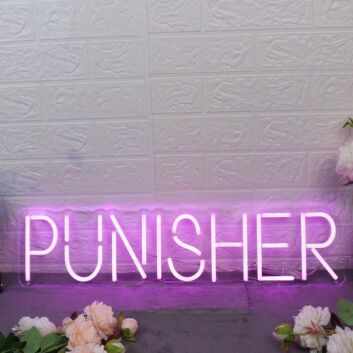 Punisher Dark Purple Neon Sign