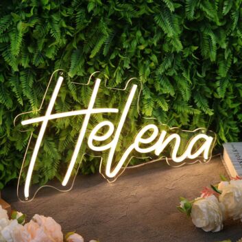 Helena Yellow Neon Sign