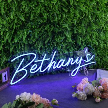 Bethany&#039;s Blue Neon Sign