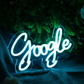 Google Blue Neon Sign