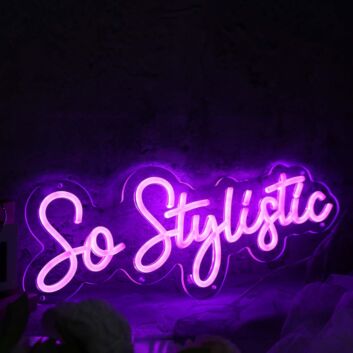 So Stylistic Dark Purple Neon Sign