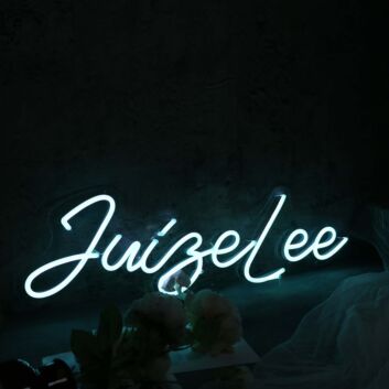 Jungel Lee Blue Neon Sign