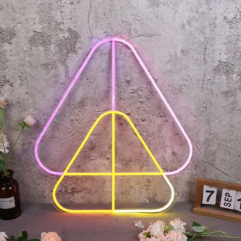 Overlapping Triangles Custom Neon Sign