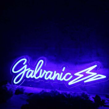 Galvanic Blue Neon Sign