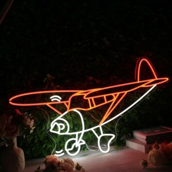The Vintage Plane Custom Neon Sign