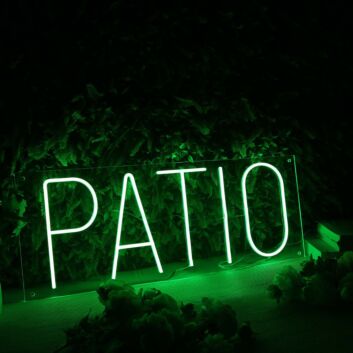 Patio Green Neon Sign