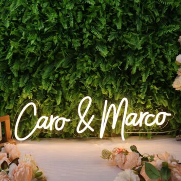 Caro And Marco Yellow Neon Sign