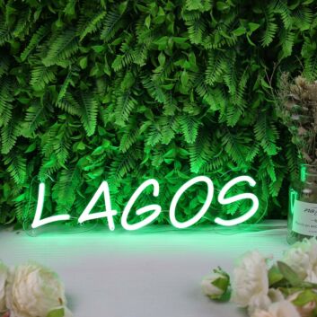Lagos Green Neon Sign
