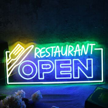 Restaurant Open Custom Neon Sign