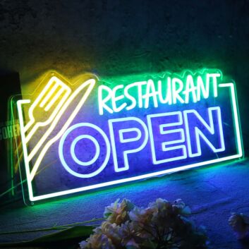 Restaurant Open Custom Neon Sign