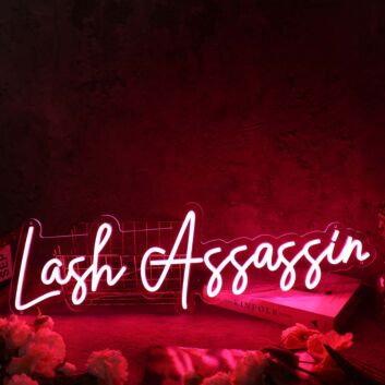 Lash Assassin Red Neon Sign