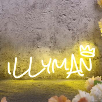 Illy Man Yellow Custom Neon Sign