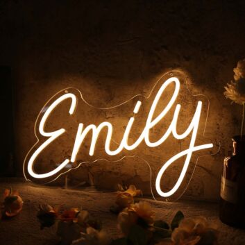 Yellow Emily Neon Sign