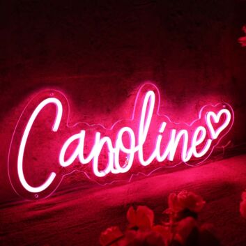 Caroline Red Neon Sign