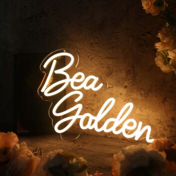 Bea Golden Yellow Neon Sign