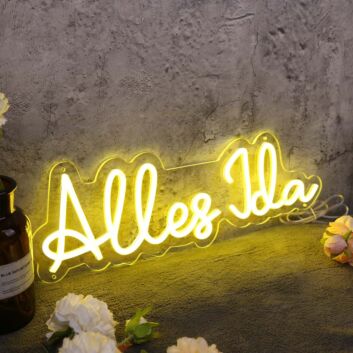 Alles Jda Yellow Neon Sign