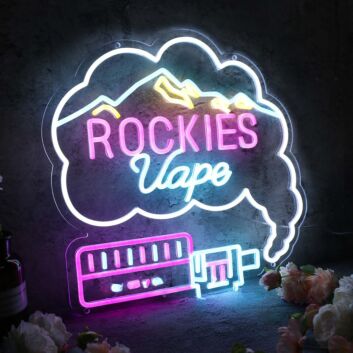 Rockies Vape Custom Neon Sign