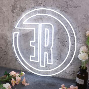 Aesthetic ER White Neon Sign