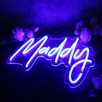 Maddy Blue Neon Sign
