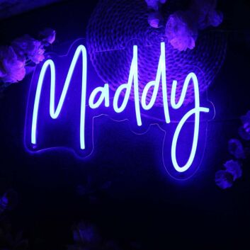 Maddy Blue Neon Sign