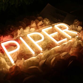 Piper Yellow Neon Sign