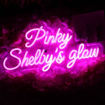 Pinky Shelbys Glow Pink Neon Sign