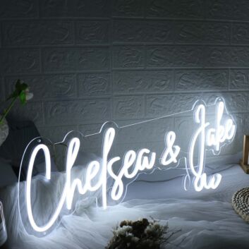 Chelsea And Jake White Neon Sign
