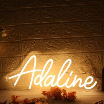 Adaline Yellow Neon Sign