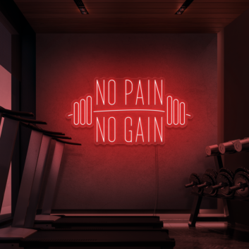 No Pain No Gain Neon Sign From 30inch