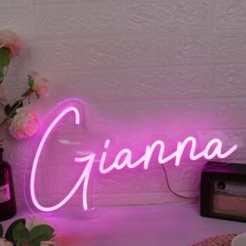 Gianna Pink Neon Sign