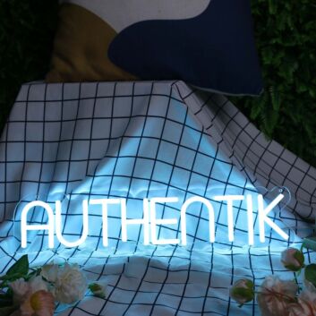 Authentik Blue Neon Sign