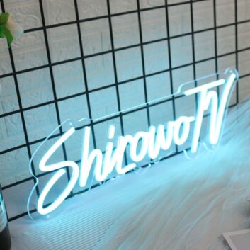 Shirowo TV Blue Neon Sign