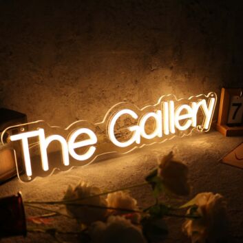 The Gallery Yellow Neon Sign