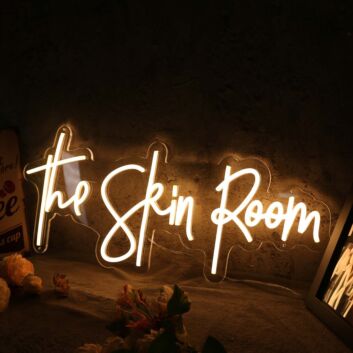 The Skin Room Yellow Neon Sign