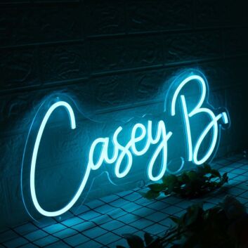 Casey B Blue Neon Sign