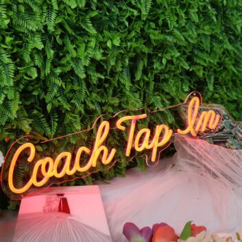 Coach Tap Em Orange Neon Sign