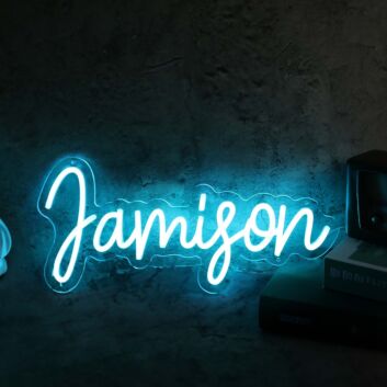 Jamison Blue Neon Sign