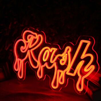 Kash Orange Neon Sign
