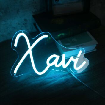 Xavi Blue Neon Sign