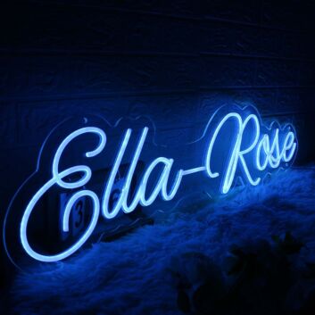 Ella Rose Blue Neon Sign