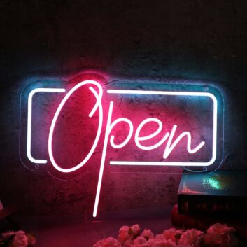 Red Open Custom Neon Sign