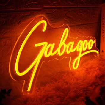 Gabagoo Orange Neon Sign