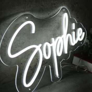 Sophie White Neon Sign