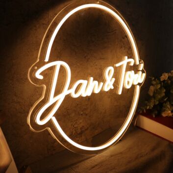 Dan And Tori Yellow Neon Sign