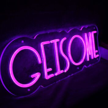 GETSOME Purple Neon Sign