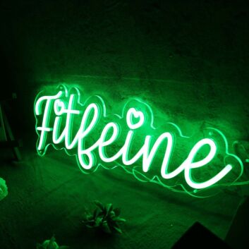 Fitleine Green Neon Sign