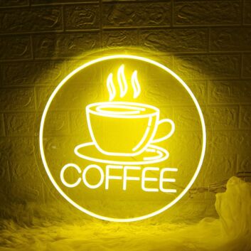 Yellow Coffee Neon Sign